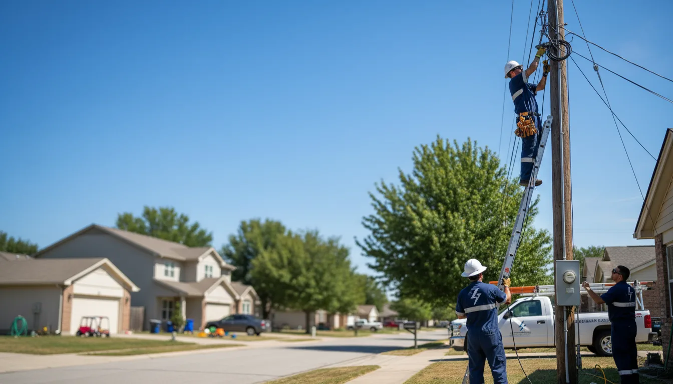 Residential electrician providing installation services in Yoder, IN